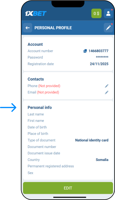 1xBet account verification - 1xBet Casino Somalia