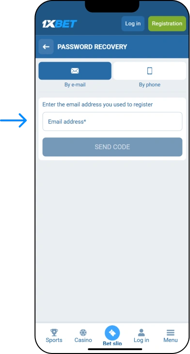 How to Reset Password - 1xBet Casino Somalia