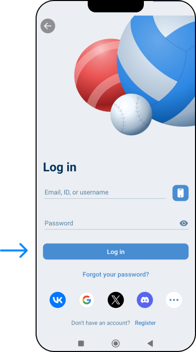 Login on Android App - 1xBet Casino Somalia